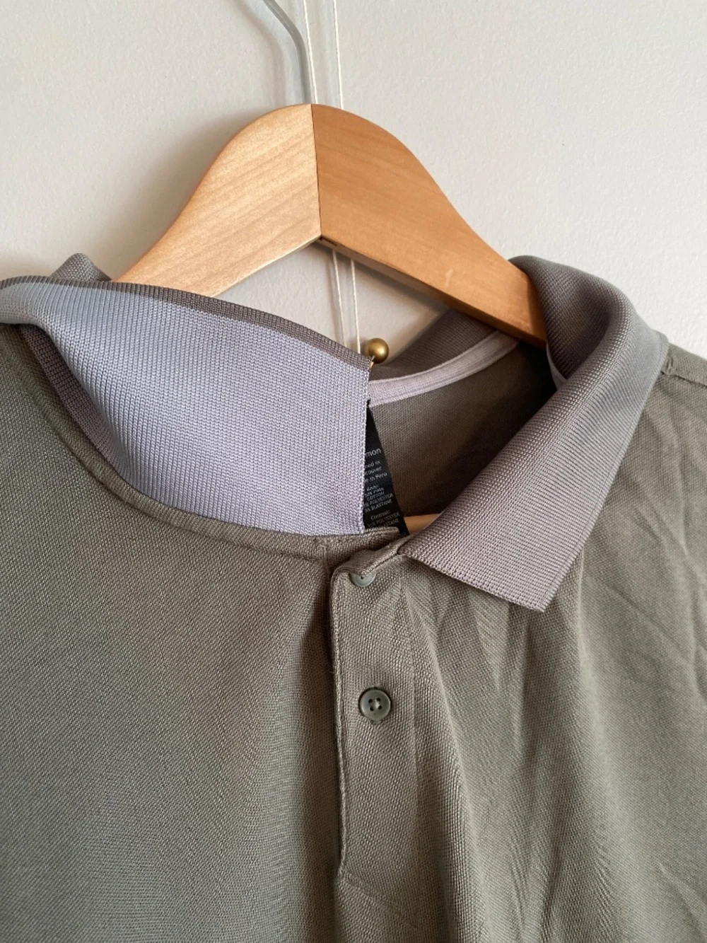 Lululemon Tech Pique Polo Grey Sage Men’s golf tennis business casual size XXL - Picture 9 of 12